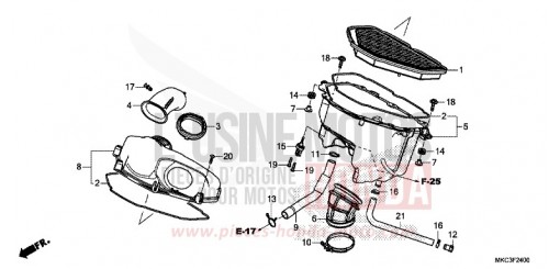 FILTRE A AIR GL1800J de 2018
